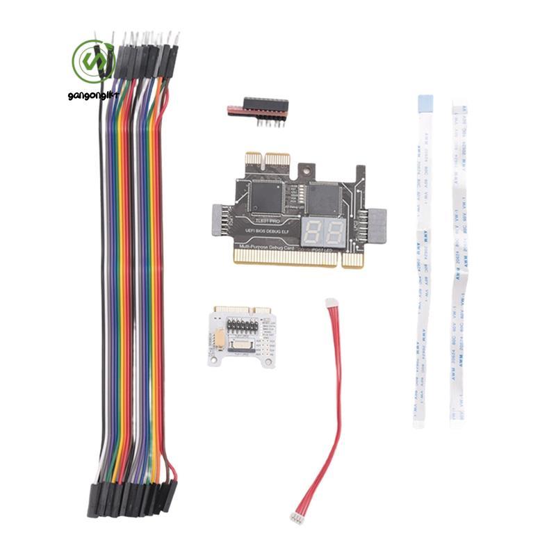 [gangong1kr]TL631 Pro การ์ดวินิจฉัย + การ์ดขยายการ์ดเมนบอร์ด PCI-E มัลติฟังก์ชั่นเครื่องวิเคราะห์วิน