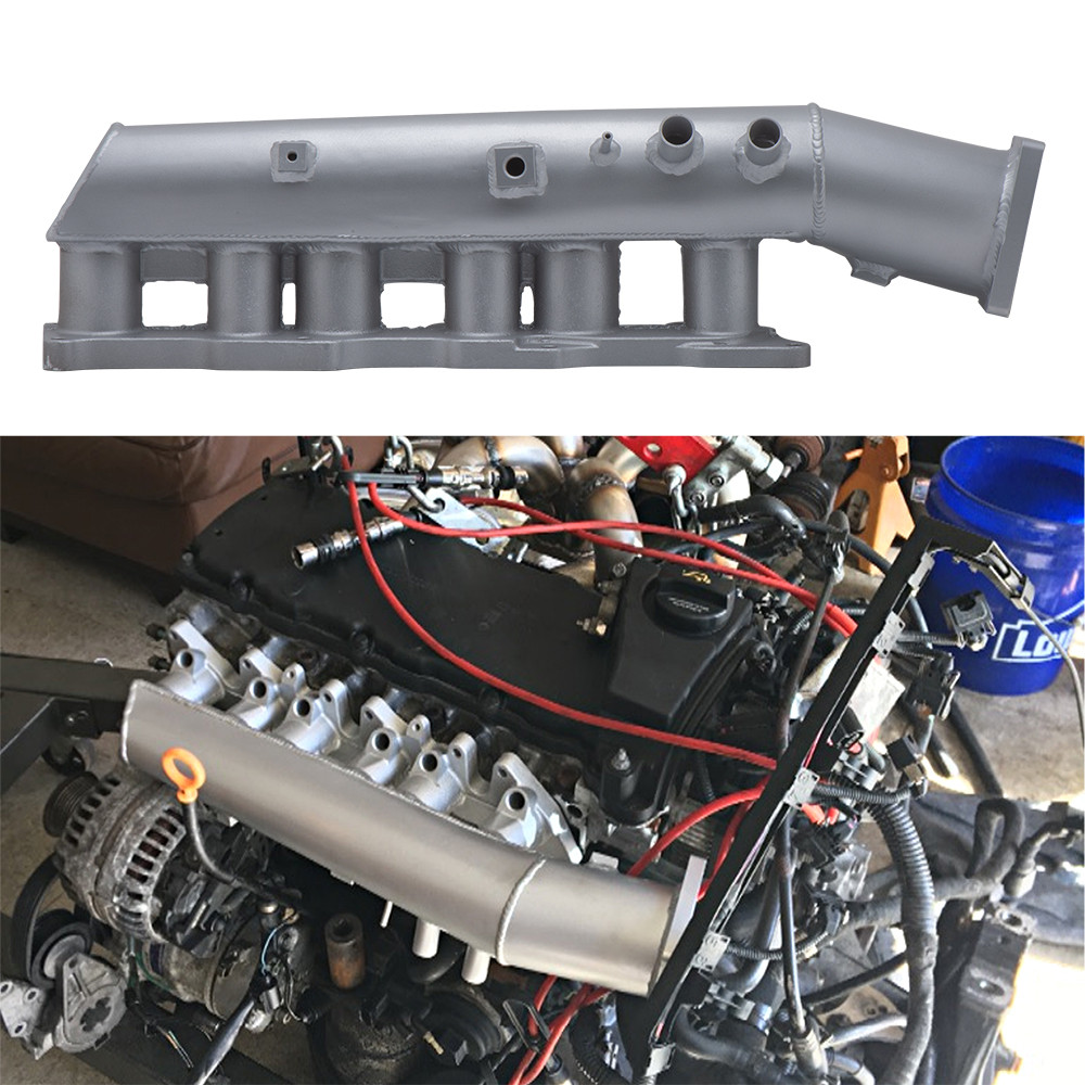 MP คุณภาพสูงอลูมิเนียม Intake Manifold Turbo สำหรับ VW VR6 2.8และ2.9ลิตร