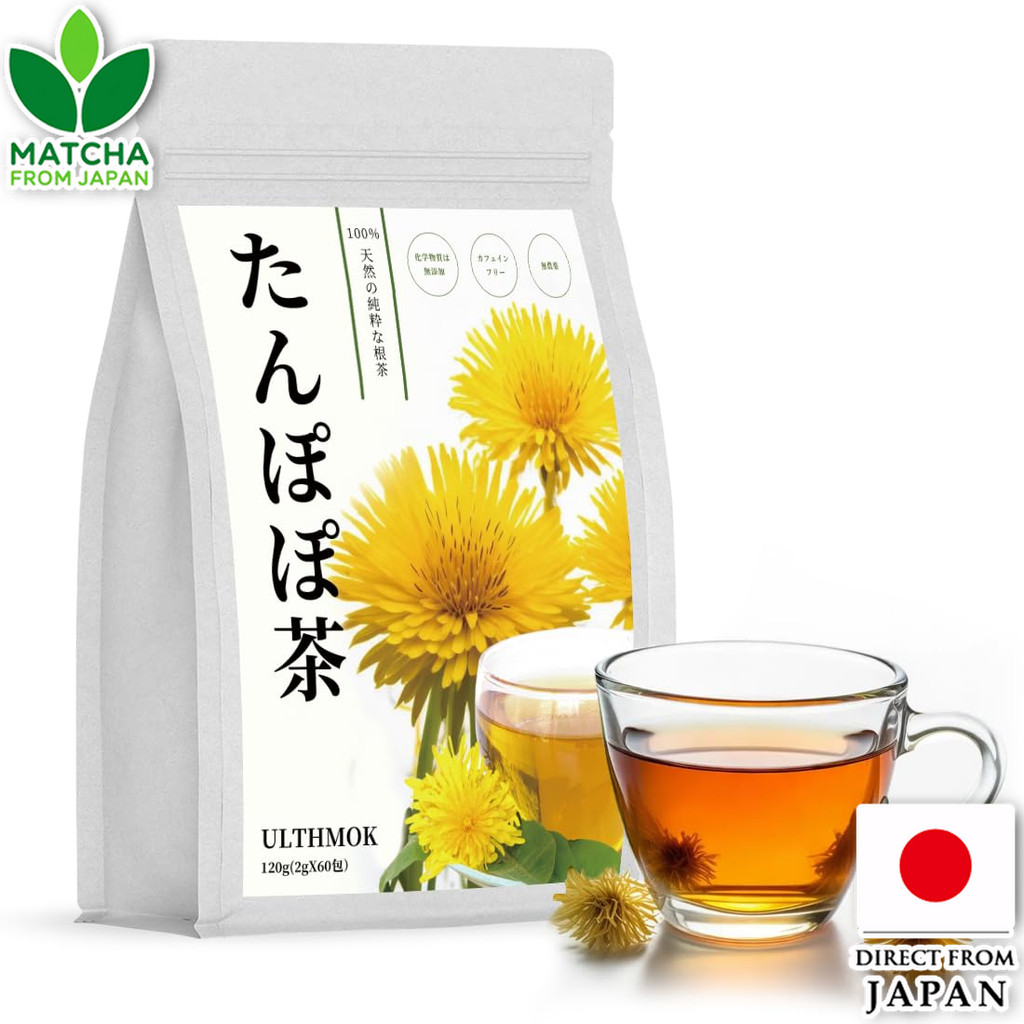 Ulthmok Dandelion Root Tea Herbal Caffeine-Free Natural Tea Bags