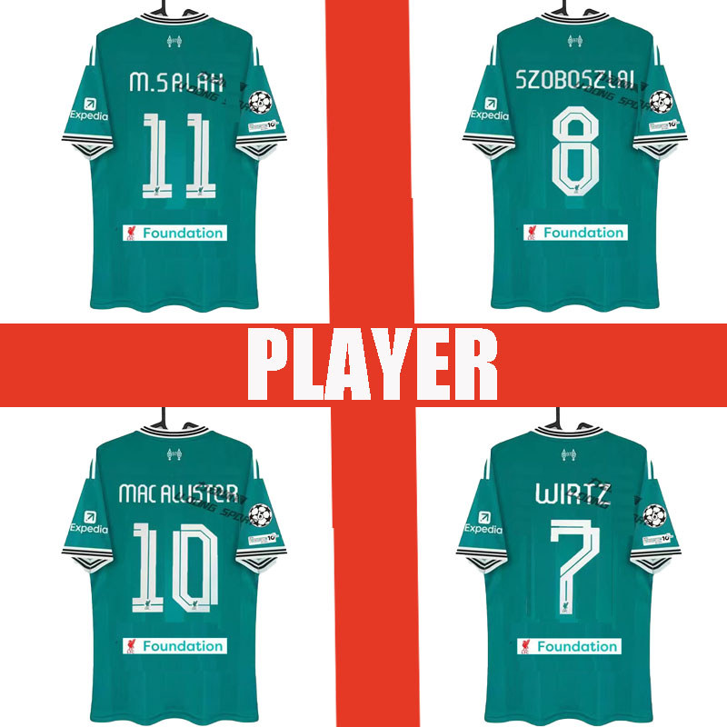 เสื้อฟุตบอลชาย LIVER LFC แบบ SZOBOSZLAI และ WIRTZ ไซส์ 25 - 26