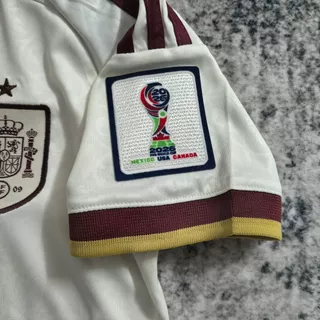 2627 Spai Away Jerseys พัดลมผู้ใหญ่ Issue Kids set Soccer Jersey LAMINE YAMAL No.19 PEDRI No.20 customable ได้ทุกชื่อset