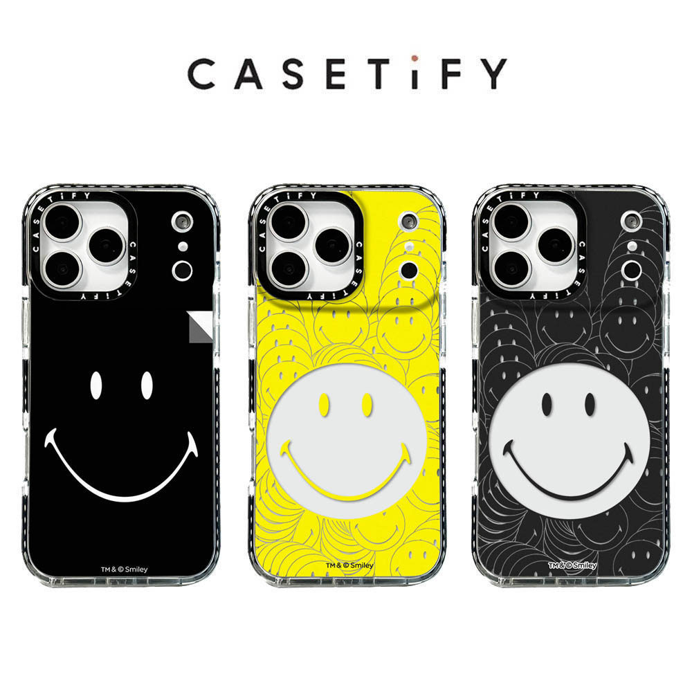 เคสโทรศัพท์หน้ายิ้มกลวงสําหรับ ไอโฟน 17 มือโปร สูงสุด 17อากาศ 16 15 14 13 12 11 กันกระแทกป้องกันปลอก