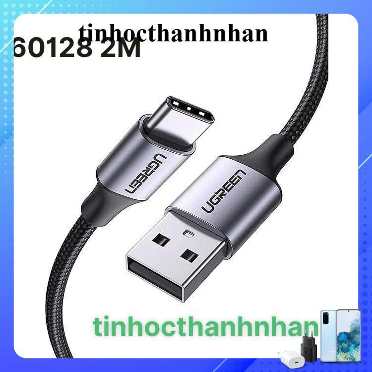 Ugreen USB to Type C สายชาร์จเร็ว UGREEN 60128 60127 US288 ยาว 2M 1.5M สายสีดํา