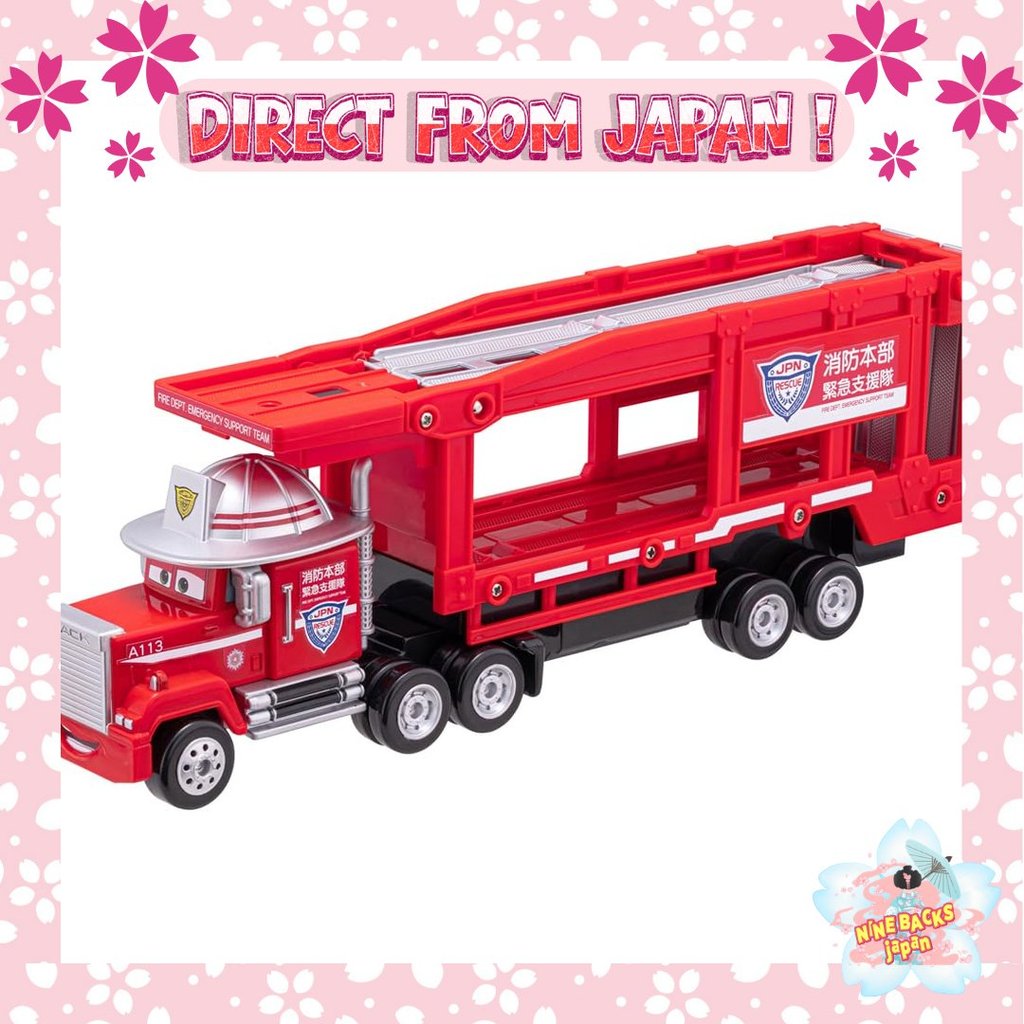 รถของเล่น Takara Tomy Disney Cars Tomica Rescue Carrier Truck (Mack) (สำหรับเด็กอายุ 3 ปีขึ้นไป) 【Di