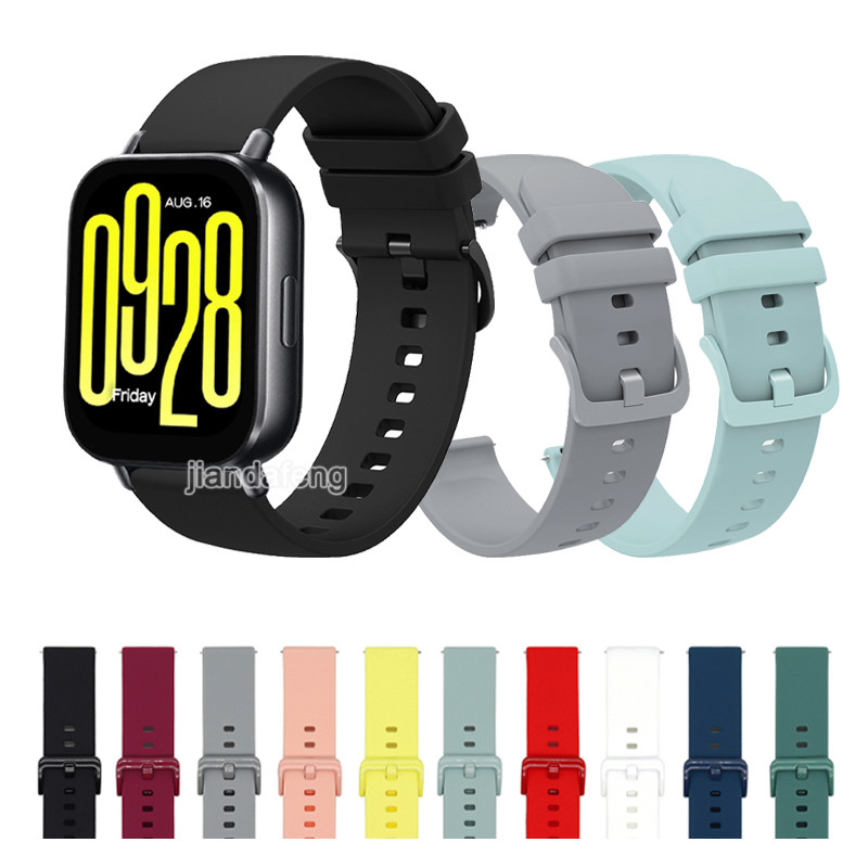 สายนาฬิกาซิลิโคนสีทึบเรียบง่ายสําหรับ Redmi Watch 5 Active Lite
