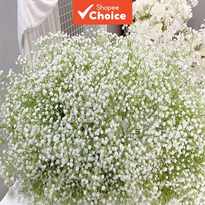 2 ชิ้น Gypsophila ก้านประดิษฐ์, Baby Breath Faux Greenery สําหรับงานแต่งงาน Centerpiece DIY ตกแต่งบ้าน