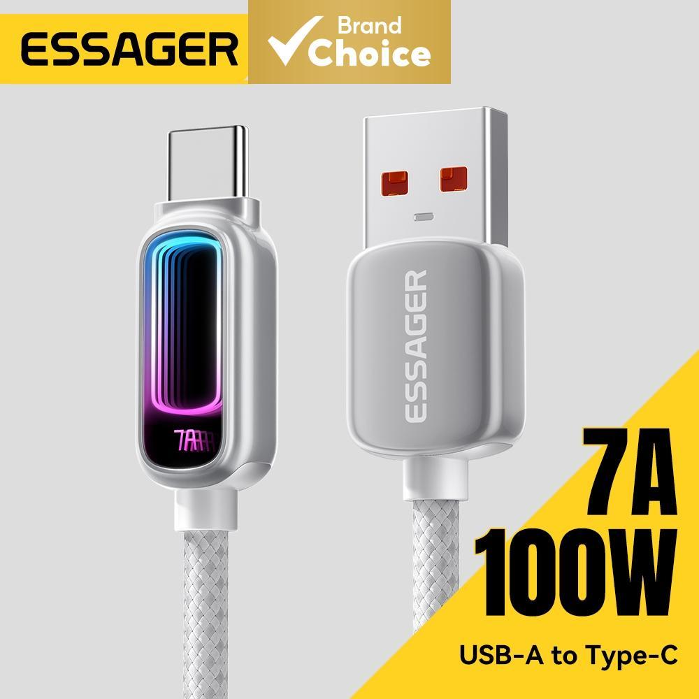Essager 7A PD3.1 Fast Charging สาย USB Type C สําหรับแล็ปท็อป MacBook และสําหรับ iPhone 17