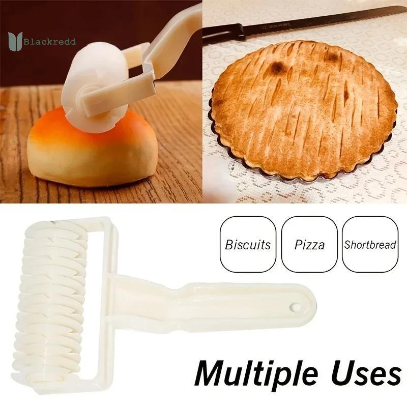 BRED Pastry Lattice Roller Cutter พาย Pastry Dough Fondant พิซซ่าเค้กเครื่องตัด Roller Home Kitchen 
