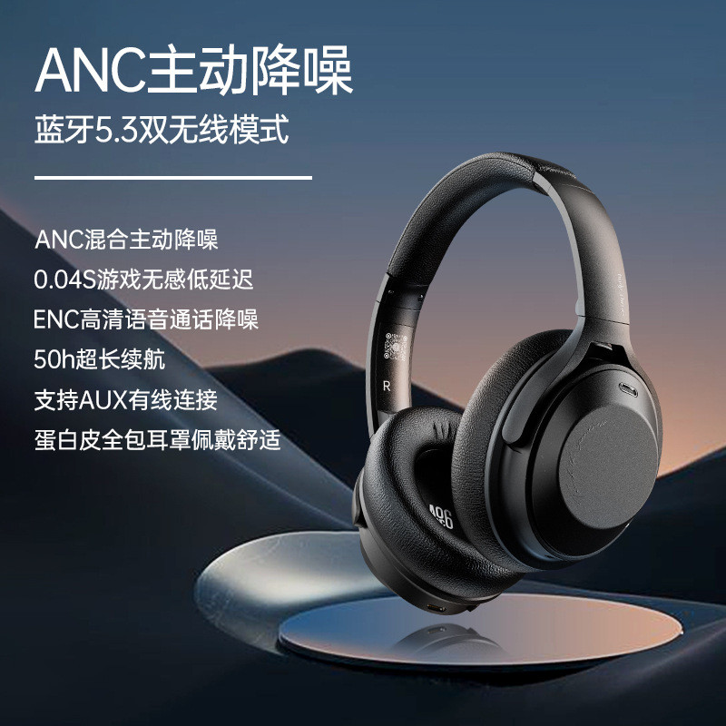 A06 ชุดหูฟัง fingertime Noise Cancelling Active anc ชุดหูฟัง