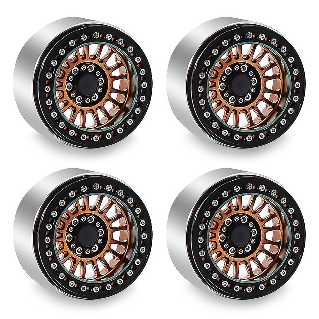 Alumimum โลหะผสม 2.2 นิ้ว Beadlock ล้อขอบสําหรับ 1/10 SCX10 90046 AXI03007 TRX4 TRX6 VS4-10 H8H Gen7