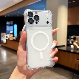 เคสโทรศัพท์กันกระแทกสําหรับ IPhone 17 16 15 14 13 12 11 Pro Max Matte โปร่งใส Anti Drop ฝาครอบกันชนแบบนุ่ม