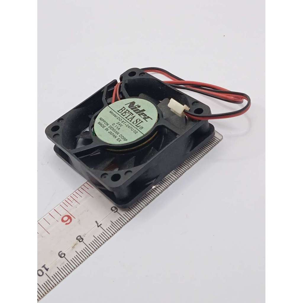 งานแท้ พัดลม BETA SL Model DO 8T-24PU 02 24V 0.11A ขนาด60*60หนา15 พัดลมเครื่องจักร พร้อมส่งจากไทย🇨🇷🛻