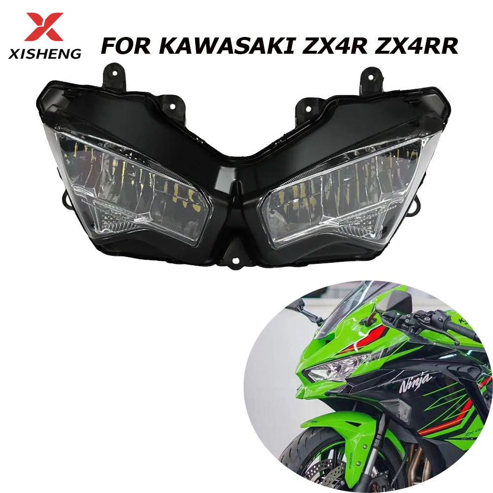 ชุดไฟหน้า LED ด้านหน้าสําหรับ Kawasaki Ninja ZX4R ZX4-RR 2023-2025 ZX-25R 2020-2025