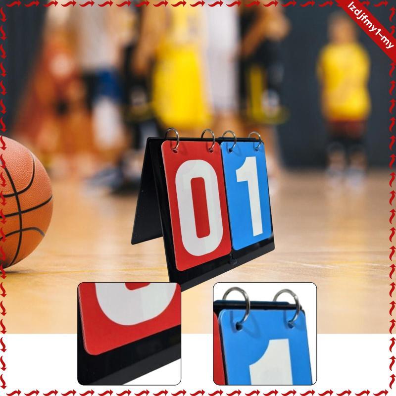 Leipupa Multi Sports Scoreboard 2 หลัก Flip Number Score Board, Table Score Flipper Score Counter สํ