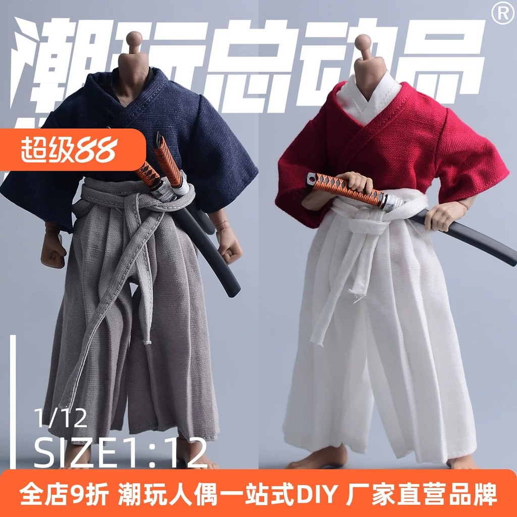 สินค้าใหม่ [เรื่องราวของเล่นอินเทรนด์] 1/12 romkey romkey Miyamoto Musashi Kenshin Samurai Suit romkey Body