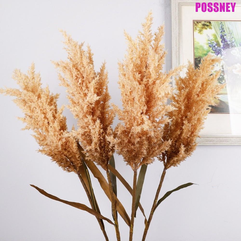 POSSNEY ประดิษฐ์กกแห้ง,พลาสติกที่สมจริงประดิษฐ์ Reed Dog Sage,การถ่ายภาพ Props 100 ซม.จําลองสาขาต้นไ