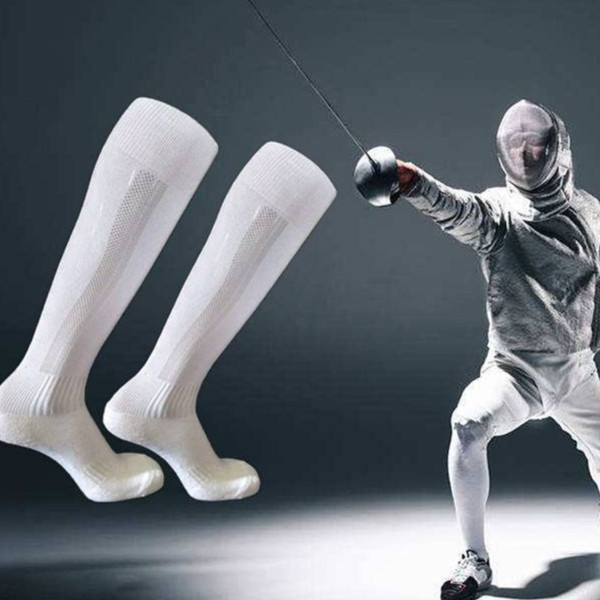 Children Adult Fencing Socks Towel Bottom Thickened and Breathable Fencing Socks Cotton Elastic 675K