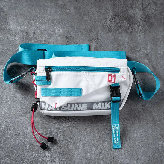 Hot Hatsune Miku Crossbody Chest Bags Vocaloid Cosplay Cross bag ของขวัญสําหรับแฟนๆ RC-FUN