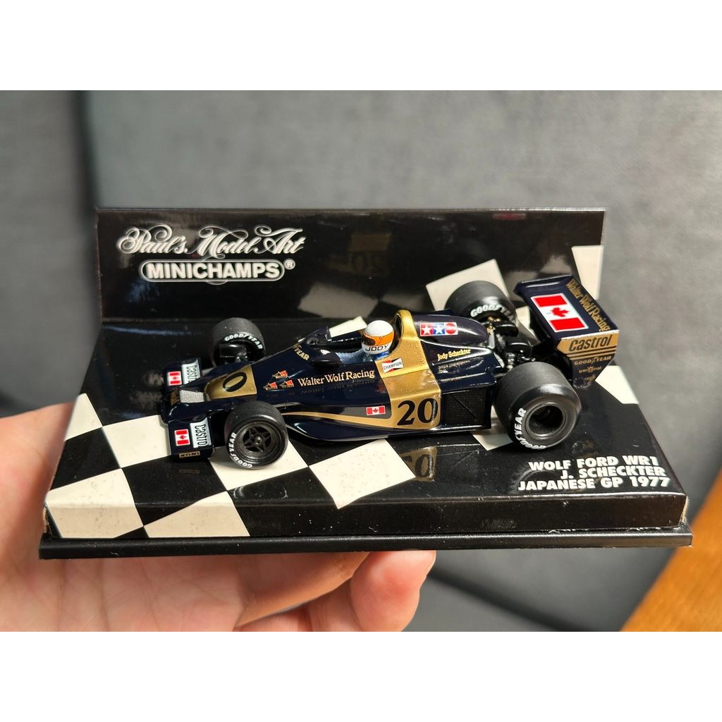 Mini Cut, wolf wr1 World Champion Scott, Japan Station minichamps WOLF FORD WRI, Rider: J. SCHECKTER