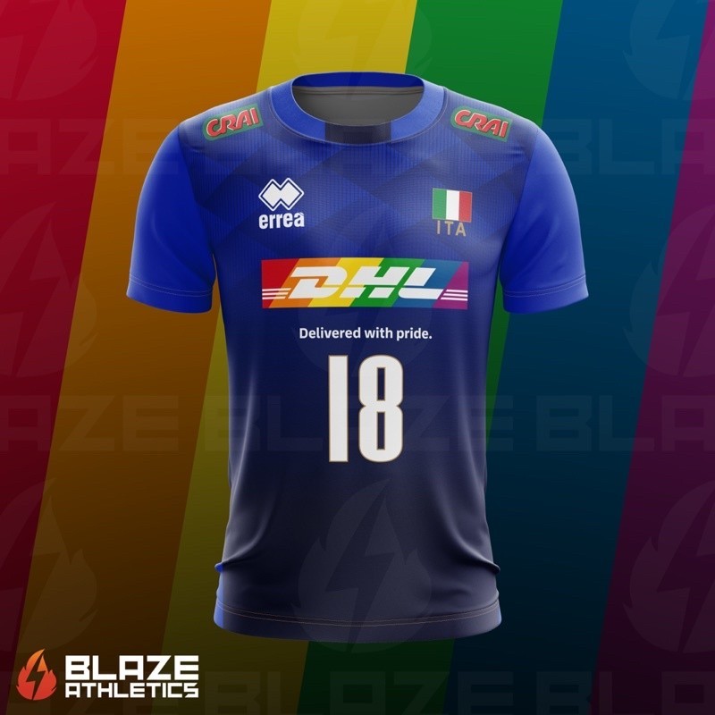 ITALY MENS VOLLEYBALL JERSEY,