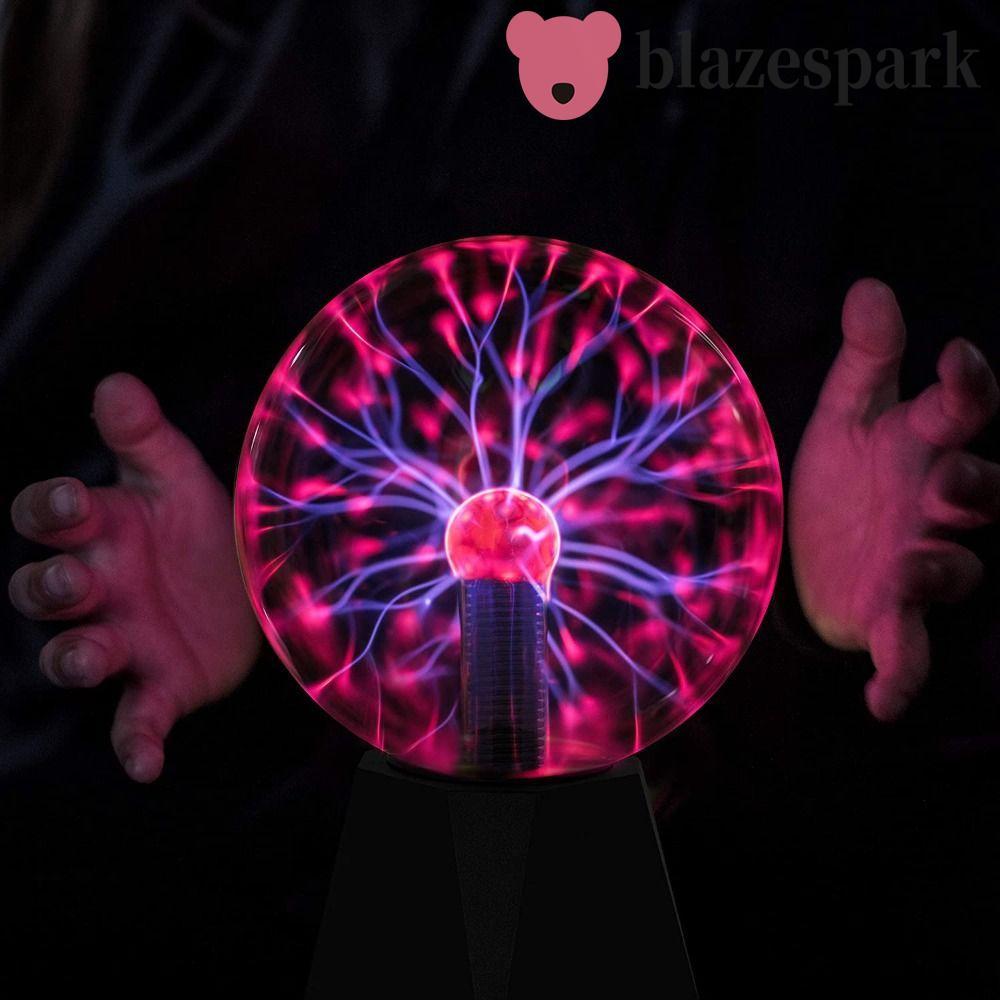 BLAZESPARK Magic Plasma Ball โคมไฟ, Touch Sensitive Plasma Light, Creative 5/6/8in บรรยากาศ LED Night Light เด็ก