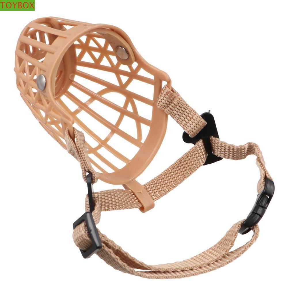 TOYBOX Pet Dog Muzzle Breathable Bark Mesh Plastic Anti-biting Pet Supplies