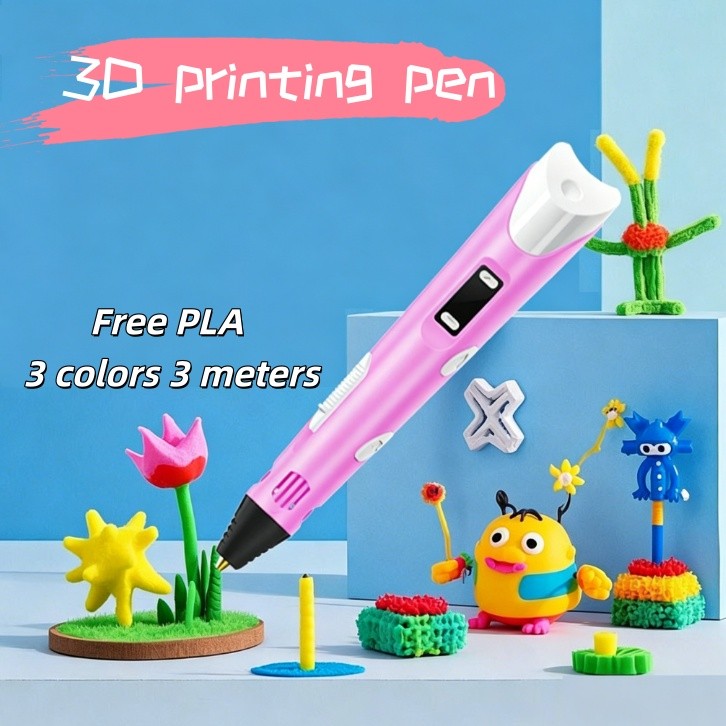 ปากกาพิมพ์ปากกา 3D PLA การพิมพ์ Doodle Arts Craft Drawing USB LCD ชุดปากกา