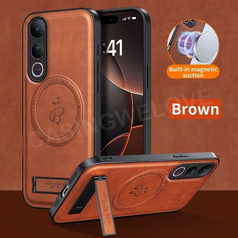 เคสโทรศัพท์สําหรับVivo V70 FE Elite S50 4G 5G 2026 แม่เหล็กที่มีประสิทธิภาพผู้ถือแม่เหล็กกันกระแทกป้องกันโทรศัพท์ปลอกกลับปกแข็ง