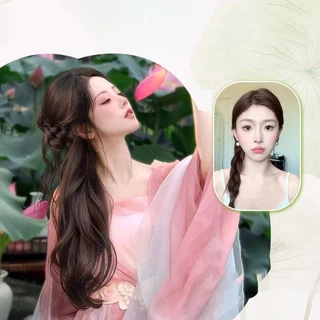 พู่ผมยาวหยิกสังเคราะห์สำหรับผู้หญิง มาพร้อมคลิปผม เพื่มลุคใหม่ให้คุณ