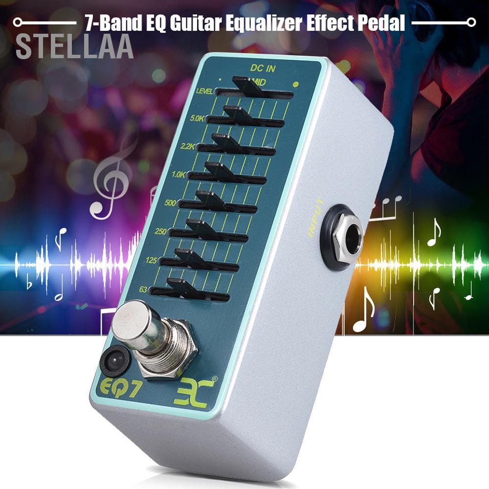 Stellaa ENO EQ7 อีควอไลเซอร์กีตาร์เหยียบ 7-Band EQ Full Metal Shell True Bypass