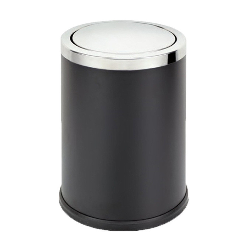 Southern Single-Layer 10L รอบ Clamshell Room Bin โรงแรมตะกร้ากระดาษ Swing ฝาครอบห้องน้ําห้องครัวถังข