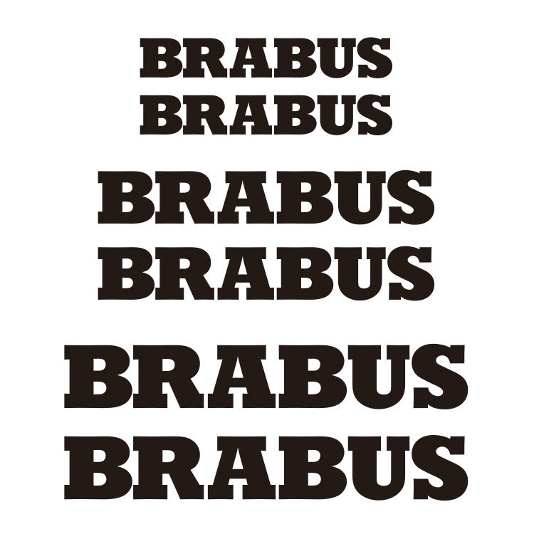 BRABUS C-Class G-Class M-Class S-Clipper สติกเกอร์ BRABUS Mercedes-Benz Caliper ดัดแปลง BRABUS Calip