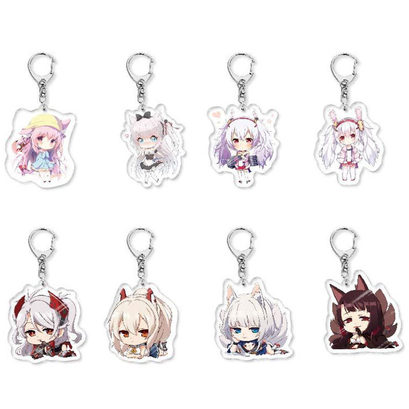 พวงกุญแจอนิเมะ Azur Lane จี้อะคริลิค ของขวัญสไตล์อนิเมะ