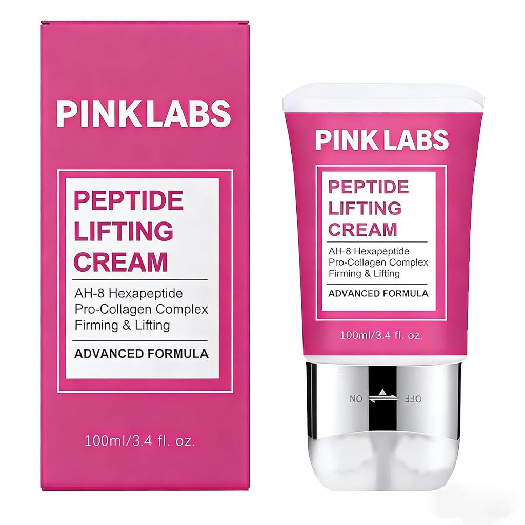 ครีมคอ Pink Labs - AH-8 Hexapeptide-8 ครีมกระชับคอและให้ความชุ่มชื้น 3.4 ชั้น OZ