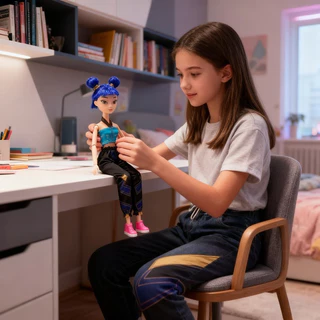 🔥ส่งจากไทย🚀KPop Demon Hunters Rumi Action Figure Zoey Mira ของเล่นโมเดลข้อต่อที่สามารถเคลื่อนย้ายได้