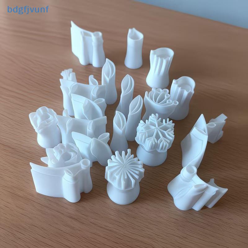 BDGF Clay Stamp Molding Kit สําหรับ DIY Craft ดอกไม้ Leaf Design 6 ชิ้นชุดสําหรับ Art Creations การ์