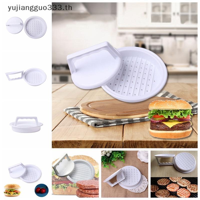 # yujiang # ใหม่แม่พิมพ์แฮมเบอร์เกอร์เนื้อ US Kitchen Burger Cooking Grill เครื่องทํากดพลาสติก