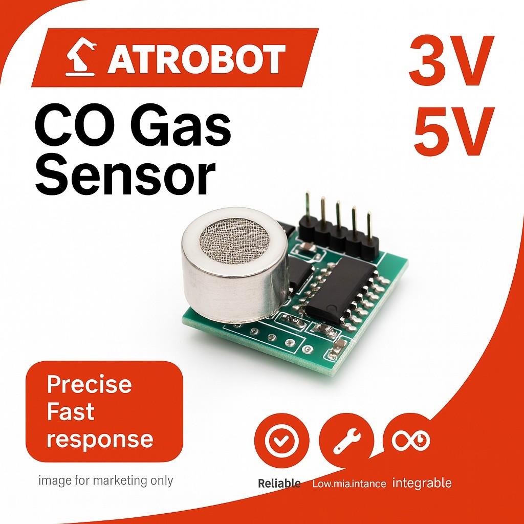 CO Gas Sensor ความไวสูง ตรวจจับ ppb ตอบสนองเร็ว 3-5v -20ถึง+50°C อายุ >2ปี อนาล็อก/ดิจิตอล สำหรับ Arduino