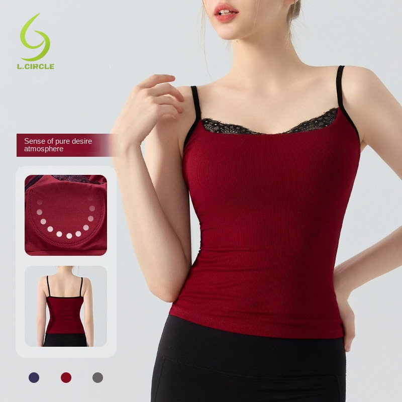 L.CIRCLE Yoga Sport Bra Sexy Lace Slim