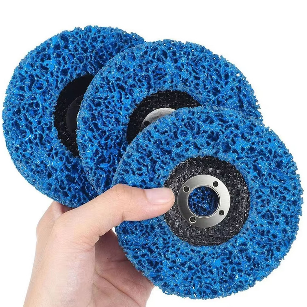 ไม่กินเนื้อเหล็ก 4 นิ้ว ลูกขัดสาหร่าย ใบขัดลอกสีและสนิม 10 ชิ้น ใช้กับสว่าน ขัดสนิม ขัดผิวเรียบ ลูกขัดเงา ใยขัดสาหร่าย - รูปที่ 6