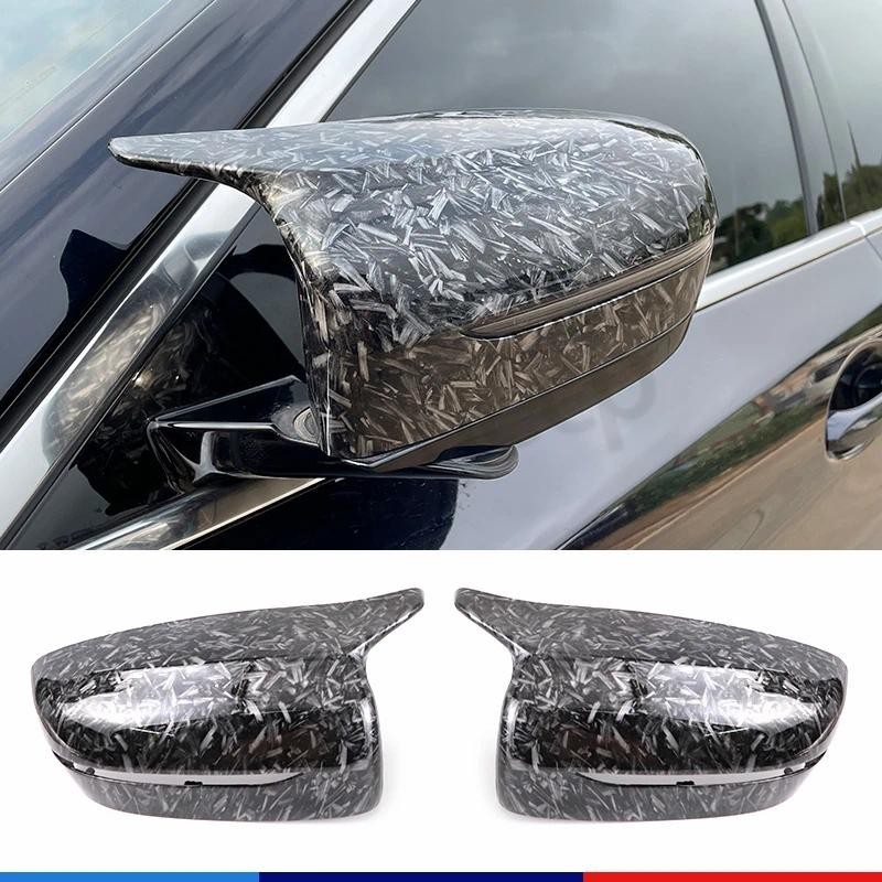G30 G31 G38 รถสีดําปลอมคาร์บอนไฟเบอร์กระจกมองข้างสําหรับ BMW 4 5 7 8 Series G11 G12 G14 G15 G16 G22 