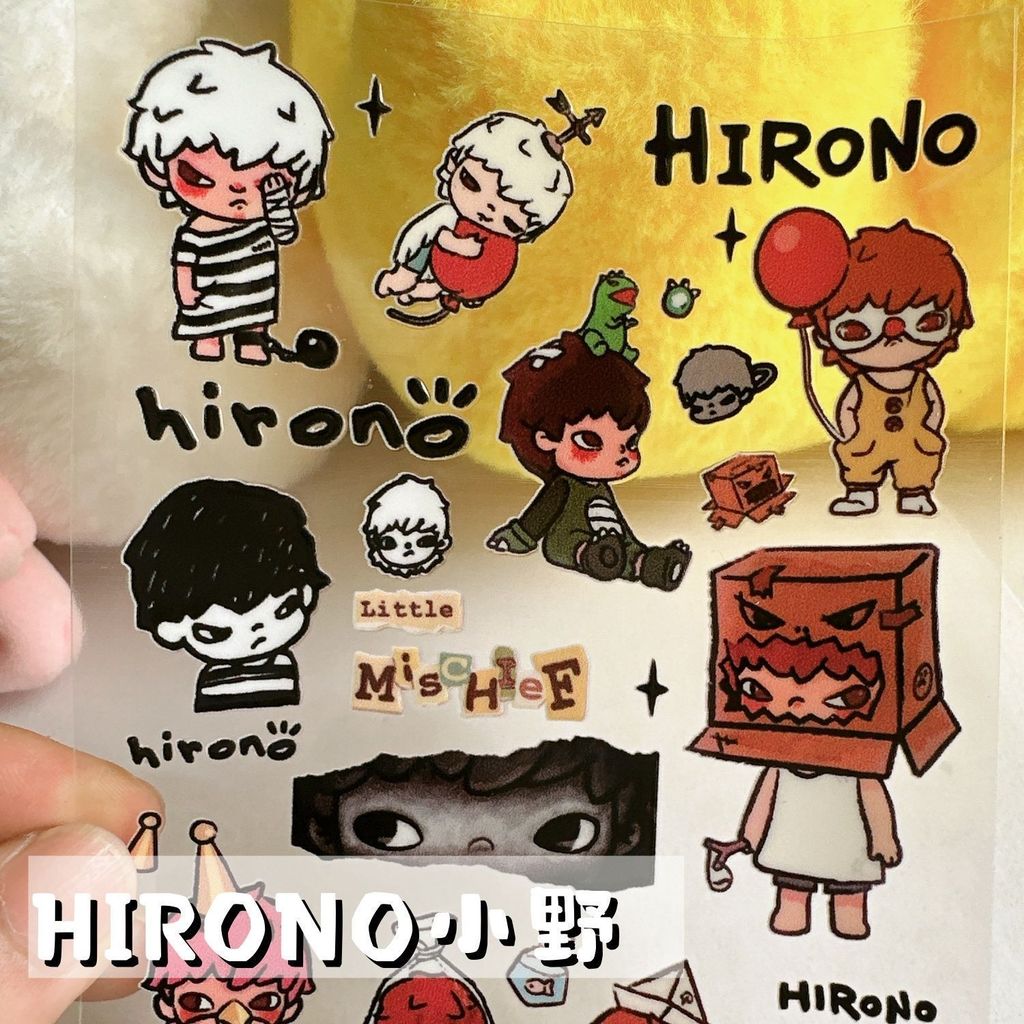สติกเกอร์เยลลี่ Xiaohongshu สไตล์เดียวกัน HIRONO Ono มูลค่าสูง Niche อินเทรนด์เล่น diy เคสโทรศัพท์แท็บเล็ตตกแต่ง