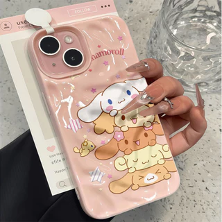 💖จัดส่งในพื้นที่💖 เคสเหมือนอุกกาบาต ลูกสุนัขห้าตัวซ้อนกัน น่ารัก สําหรับIPhone17 15 14 13 11 7 8 plus Pro Promax X XR XS