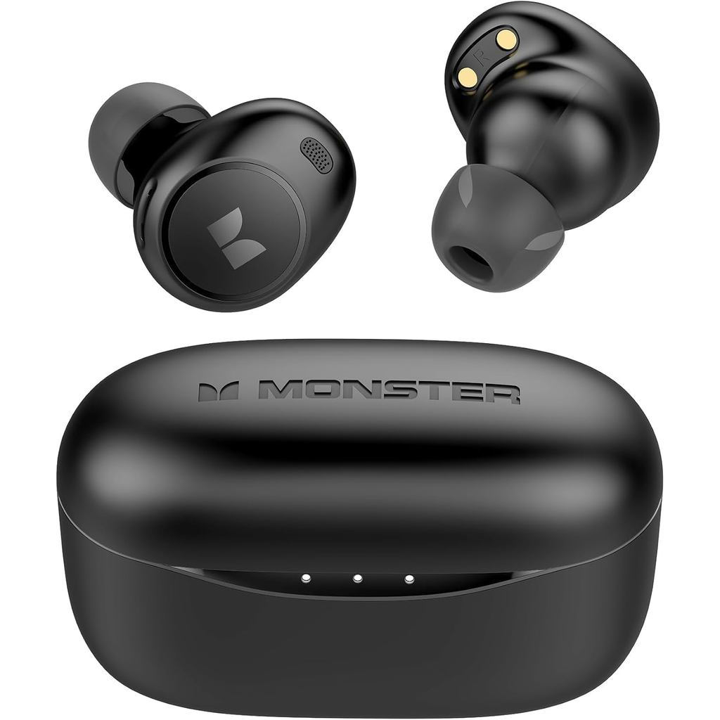Monster Achieve 300 AirLinksหูฟังไร้สาย,บลูทูธ 5.3 in-Ear Stereo Headphones,ไมโครโฟนในตัวสําหรับการโ
