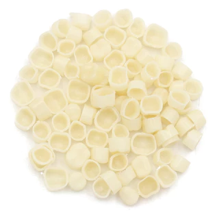 มงกุฎชั่วคราวสําหรับฟัน anterior/หลังผ่าตัดประมาณ 50-60 ชิ้น คละไซส์