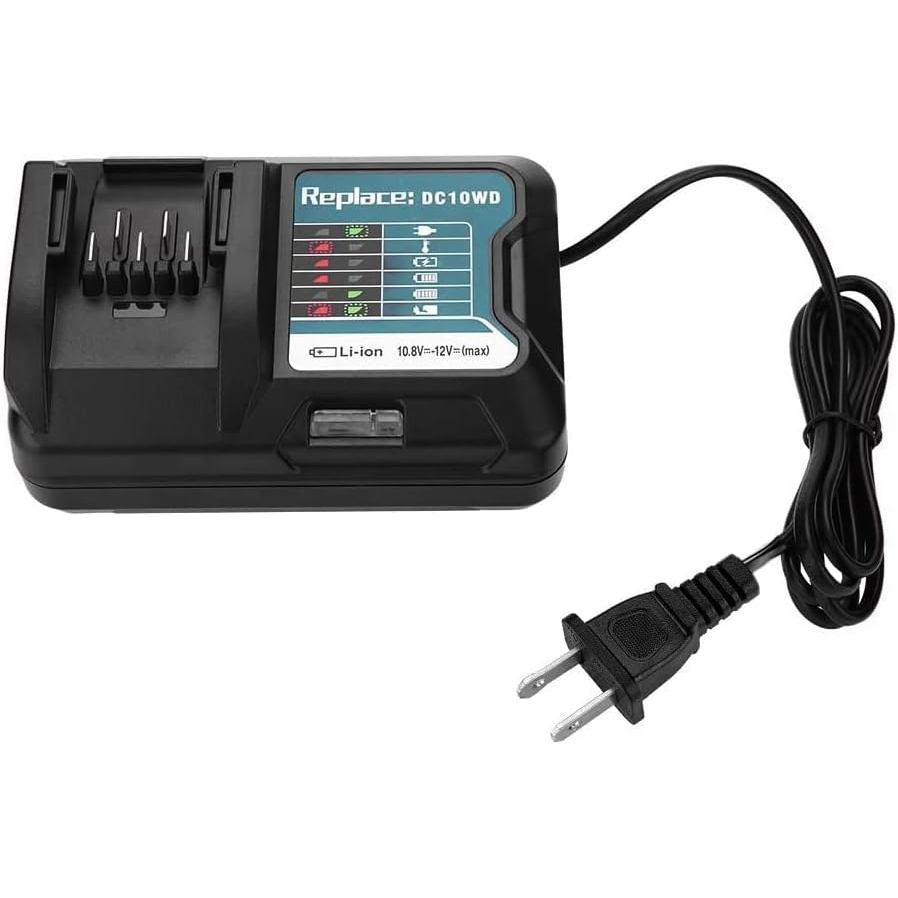 12V DC10WD Charger ใช้งานร่วมกับ Makita BL1040B BL1020B BL1021B BL1016 Bl1041B แบตเตอรี่เปลี่ยนสําหร