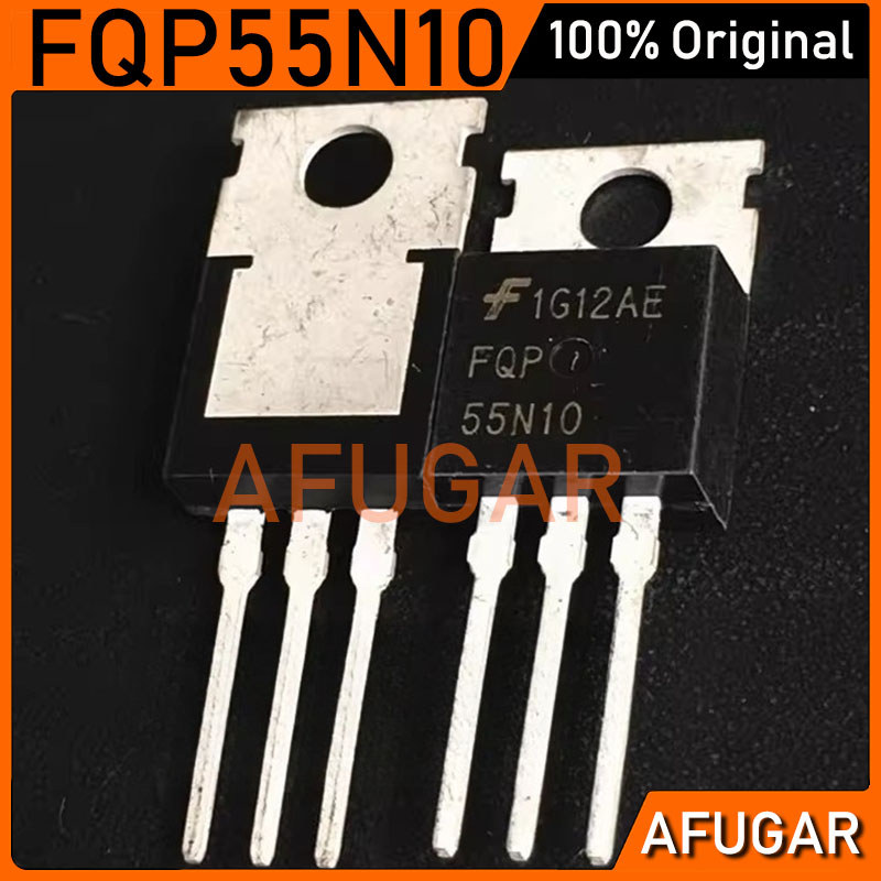 5 ชิ้น FQP55N10 55N10 55A/100V TO-220 MOS field-effect ทรานซิสเตอร์ใหม่เดิม