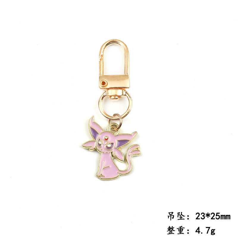 Pokémon Alloy Pendant Key Pendant Pokémon Eevee Sweet Cute Bag Pendant Keychain 12.19