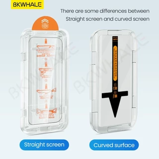 BKWHALE ติดตั้งง่ายกระจกนิรภัยสําหรับ Vivo X200S X100S V60 V50 V40 V30 Lite V40E V30E V29E V29E V29 Y300 Y200 X300 X300 X200 Pro Mini X100 Ultra Screen Protector 13 15 Pro iQOO 11 Pro 12 Pro