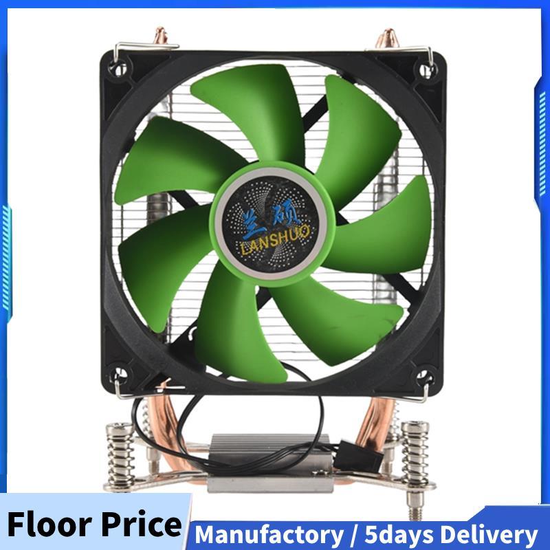 CPU Cooler 2 ท่อความร้อนพัดลมระบายความร้อนที่เงียบสงบเป็นพิเศษหม้อน้ํา CPU สําหรับ LGA 2011 X79 X99 